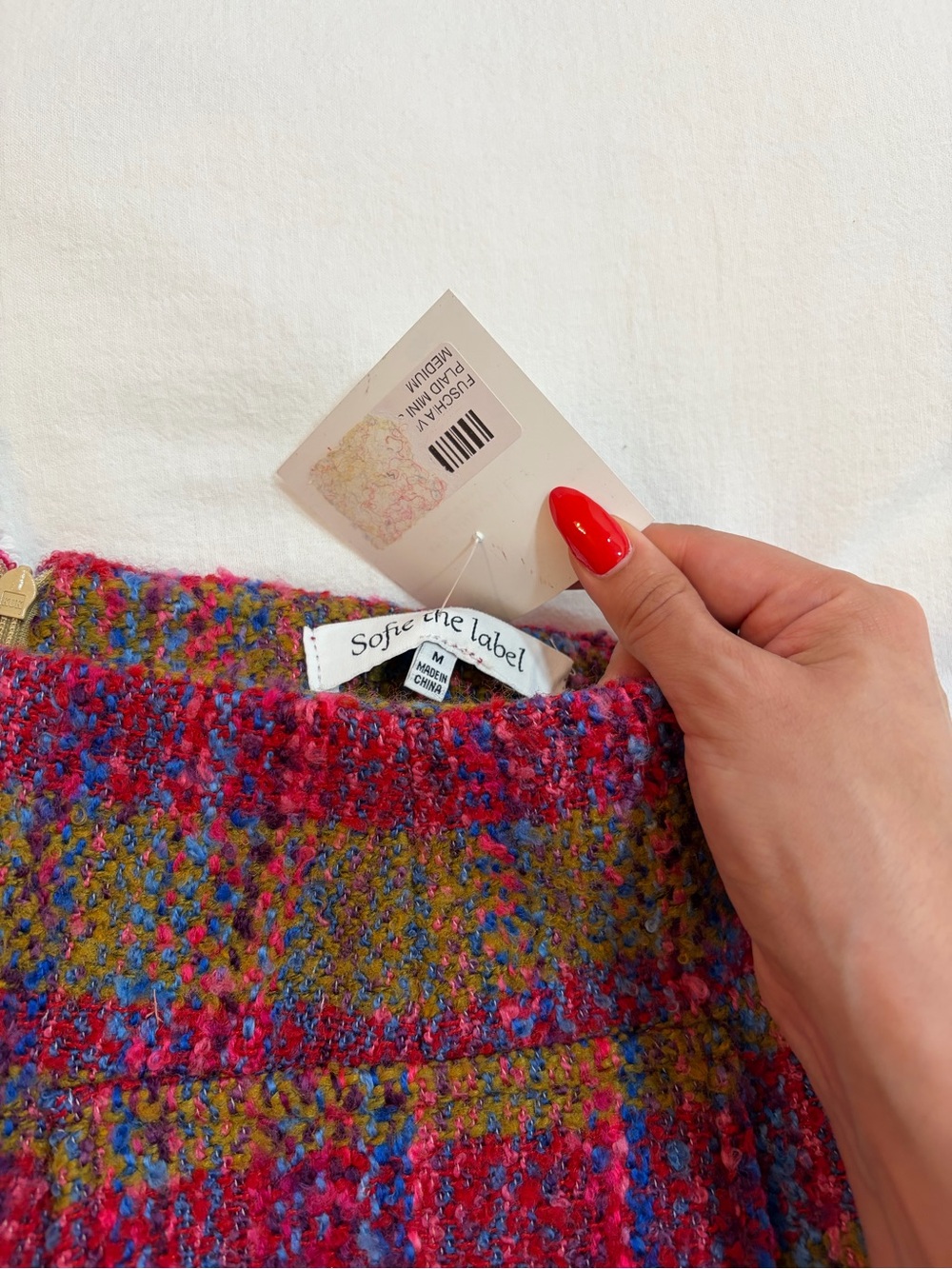 Multicolor Tweed Mini Skirt - Women - Picture 3 of 5